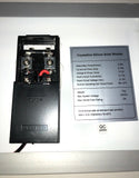 Reverse current blocking diode prevents solar panel from draining charged power source.